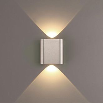 Настенный светильник 11 см, 2W, 3000K, Odeon Light Hightech Magnum 7106/2WL, матовый никель