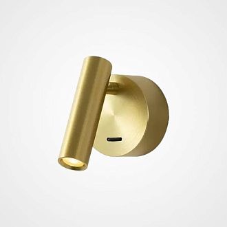 Бра RUN Brass 2,9*2,9*11 см, 1*LED*3W, 3000K, ImperiumLoft run01, Латунь