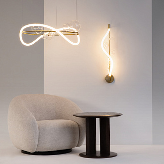 Светильник 80 см, 53W, 3000K, Maytoni Oasis MOD289PL-L53BS3K, латунь