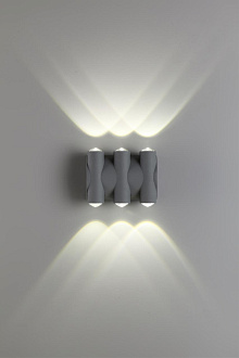 Уличный настенный светодиодный светильник Novotech Calle 358567, 6W LED, 4000K, темно-серый