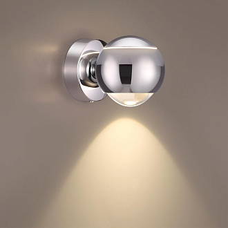 Бра Odeon Light Elon 3914/9WL, 1*5W + 1*3.5W LED, 4000K, хром