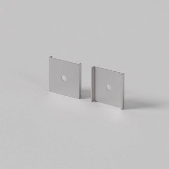 Комплект креплений (для профиля 35×35) 4 шт., ALM-3535B-MT Maytoni Led Strip Накладной-подвесной профиль Серебро 642091, Черный