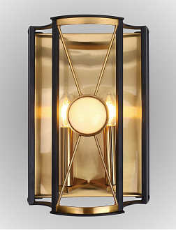 Бра 25*13 см, Crystal Lux TANDEM AP2 GOLD Золото/Черный