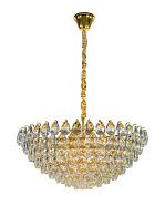 Люстра Ø800 x H350 (1000), мм, 20*40W (800W), PLATING BRASS (ЛАТУННОЕ ПОКРЫТИЕ) NewRgy 2973E/20A GOLD+CLEAR (1) Люстра