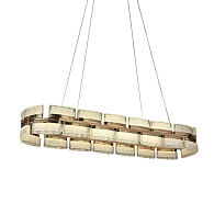 Люстра подвесная 110 см, 180W, 3000-6000K, Aployt Theothila APL.093.03.180, шампань