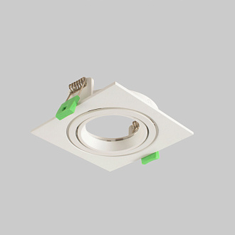 Встраиваемый светильник 9 см, Crystal Lux CLT 002C1 WH V2, белый, вр 8 см