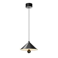 Подвесной светильник 25 см, 16W, 3000K, Maytoni Bell MOD534PL-L16B3K, черный