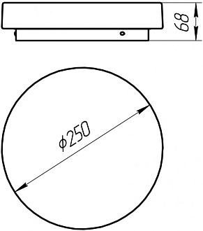Светильник 25 см 24W 4000K Arte Lamp AQUA-TABLET LED A6824PL-1WH белый