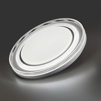 Cветильник 49*7,5 см, LED 70W, 3000-6000 К, IP43, белый/серебристый, пластик Sonex Suzy Silver, 7642/EL