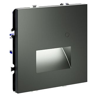 Подсветка светодиодная встраиваемая Voltum S70 с датчиком, титан пластик Soft touch VLS070706