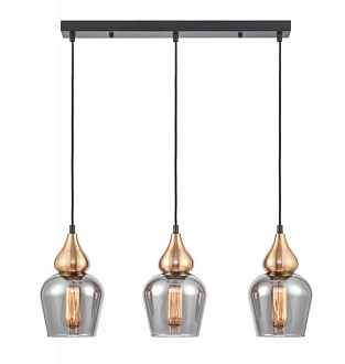 Подвесной светильник 15*64*146 см, 3*E27 черный, латунь Vele Luce Simone VL5564P23