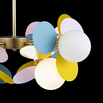 Подвесная люстра Loft IT Matisse 10008/8 mult, диаметр 60 см, золото