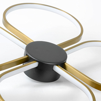 Потолочный светильник 62*7-7 см, 1*LED, 53W, 3000K, Lussole Lowell LSP-7351, матовое золото