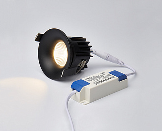 Встраиваемый светильник 7*5,8 см, ITALLINE IT06-6023 black 4000K, вр 5,8 см