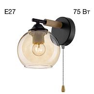 Бра 21*14*-20 см, 1*E27*75W, Citilux Tika CL133411, Чёрный