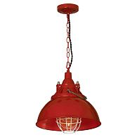 Подвесной светильник Lussole Loft GRLSP-9895, диаметр 30 см, красный