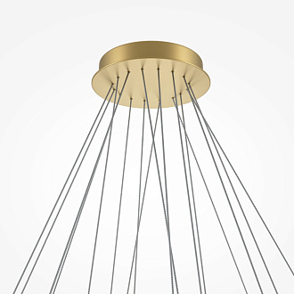 Каскадная люстра 101*101*320 см, LED, 90W, 2600К-3500К, Maytoni LINE  MOD016PL-L96GK золотой