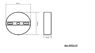 Светодиодная люстра Kink Light Ветта 07521-27,01 белая диаметр 70 см