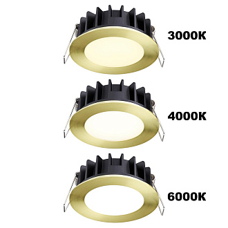 Светильник 12 см, 15W, 3000-6000K, Novotech Spot Lante 358953, бронза, вр 10 см