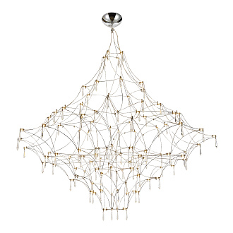 Светильник светодиодный 100*100*100-200 см, *LED, 57W, 3000K ST Luce Gravetta SL6601.103.114, хром