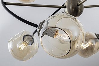 Светильник 68*68*75 см, Е14 8x40W, Бронза, Чёрный MODEMODERN MD.2691.8