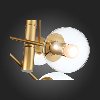 Светильник подвесной 65 см, 320W, ST LUCE LIORA SL1150.203.08 Матовое золото