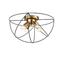 Потолочная люстра Vele Luce Asteroide VL5342L04, диаметр 46 см, черный-золото