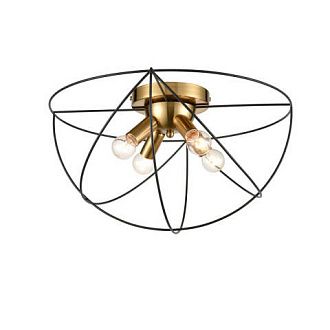 Потолочная люстра Vele Luce Asteroide VL5342L04, диаметр 46 см, черный-золото