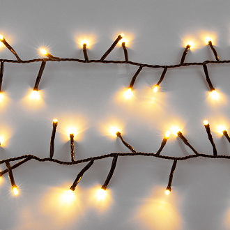 Гирлянда нить Мишура теплый белый 5м IP20 400-004 теплый белый 500* см, LED *6W, 2700 К, Elektrostandard 400-004