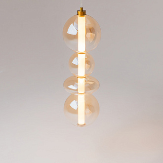 Подвесной светильник 20*20*387 см, LED, 36W, 3000К, Maytoni Futuro MOD307PL-L36BS3K латунный