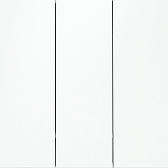 Выключатель встраиваемый Voltum S70 трехклавишный 10А, белый матовый пластик Soft touch VLS030102