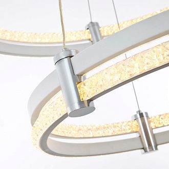 Подвесной светильник 64*64*110 см, LED 165W, 3000 / 6000K, Хром, Белый LED4U 8620-600-400