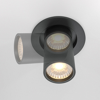 Встраиваемый светильник 9,5*9,8 см, LED*10W, 3000 К, Hidden DL045-01-10W3K-B Maytoni Downlight, Черный