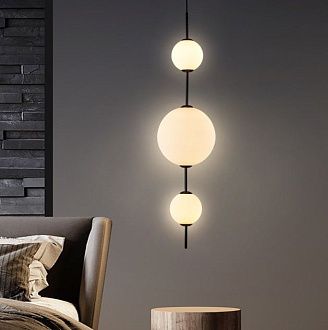 Светильник ElegantLight DZN-13549 ЧЕРНЫЙ  D250/H850-2000/3/LED/18W/4500K (150+200+100mm) 24-12