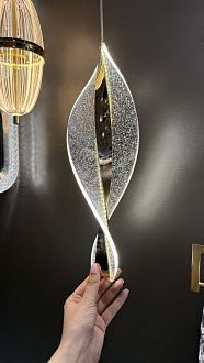 Подвесной светильник 12 см, 7W, 4000K, Lussole Benton LSP-7343, золото, звезное небо