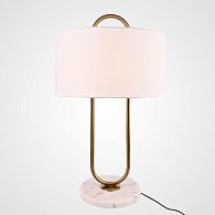 Настольная лампа Marston Table Lamp 43*43*84 см, 2*E14*40W, ImperiumLoft 43.358, Золотистый, Белый