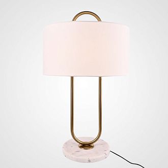 Настольная лампа Marston Table Lamp 43*43*84 см, 2*E14*40W, ImperiumLoft 43.358, Золотистый, Белый