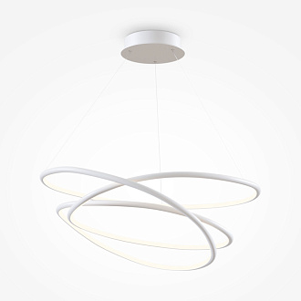 Подвесная люстра 73*73*320 см, 2* LED, 79W, 3000К-4000К Maytoni Nola MOD100PL-L88WK1 белый