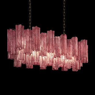Подвесная люстра 104 см, Loft IT Murano 10580/1000R Pink, бронза