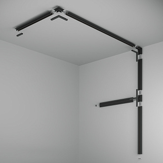 Шинопровод встраиваемый 100*5,5*1,45 см, Maytoni Technical Busbar trunkings Basity TRX172-121B черный