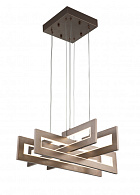 Подвесной светильник 600*600*224/1424 мм, 4*LED 80W 3000-6000K коричневый Indigo Realta V000010L, 14004/4P Brown