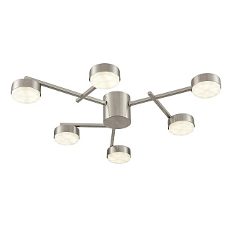 Люстра потолочная 63*8 см, 6*GX53 Lumion Dabra 8115/6C никель