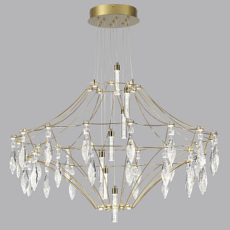 Потолочный светильник 103*LED*51W, 4000К, 4590lm Odeon Light Flamenco 7000/51CL, золото