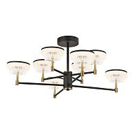 Люстра потолочная *90*36-36 см, 8*LED*7W, 4000K, Lussole  LSP-7484, черный