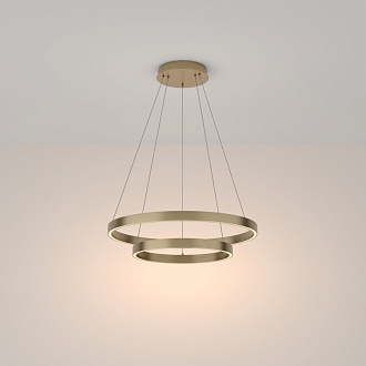Подвесная люстра 60*60*134 см, LED, 56W, 2600К-3500К, Maytoni Rim MOD058PL-L55BSK латунный