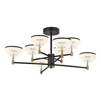 Люстра потолочная *90*36-36 см, 8*LED*7W, 4000K, Lussole  LSP-7484, черный
