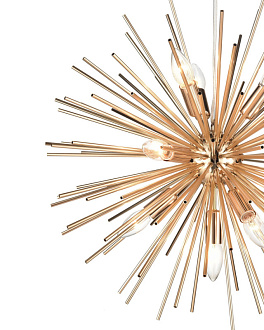 Подвесной светильник  60*150 см, 10*E14 золото Vele Luce Brina VL5674P10