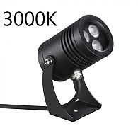 Фасадный поворотный светильник 360° 7 см, 6W, 3000K, ODEON LIGHT STIMA 6648/6WA3, черный