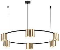 Подвесная люстра 86 см, Velante 471-403-12, черный-золото