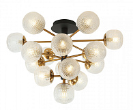 Потолочная люстра Stilfort Atomic 2116/00/16P, диаметр 59 см, латунь